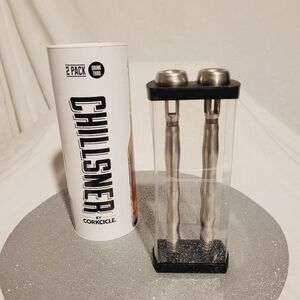 Corkcicle Chillsner Drink Through Beer Chiller Sticks Long Neck Bottles 2 Pack